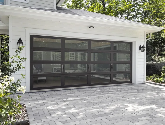 Ocala Garage Door Repair design specialist presenting custom garage door options to Ocala homeowner