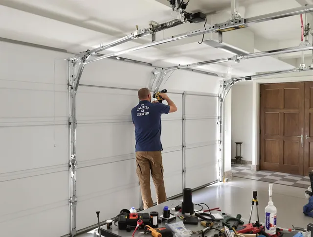 Ocala Garage Door Repair certified technician performing precision garage door repair in Ocala