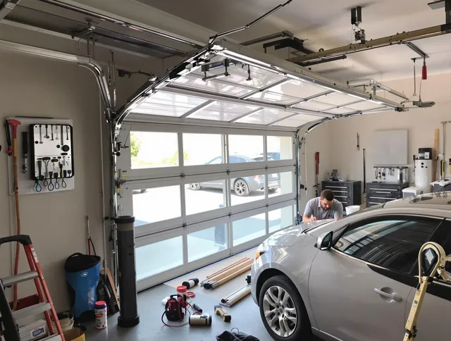 Garage door noise reduction service by Ocala Garage Door Repair in Ocala
