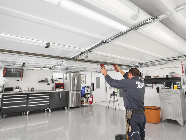 Overhead garage door repair service by Ocala Garage Door Repair in Ocala